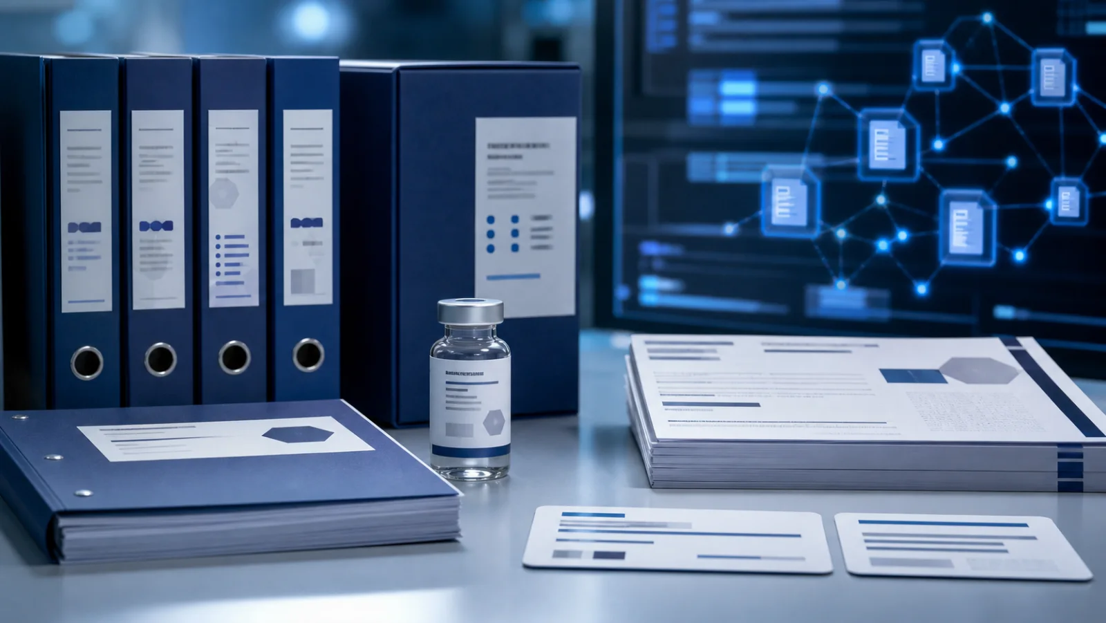 Indexed laboratory records linked to a research material vial